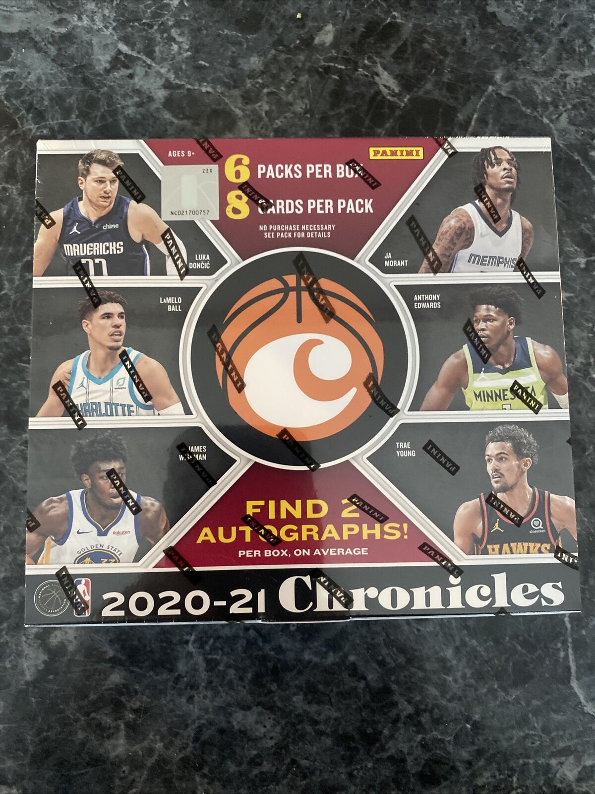 2020-21 PANINI CHRONICLES NBA BASKETBALL HOBBY BOX